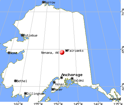 Nenana, Alaska map