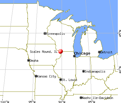 Scales Mound, Illinois map
