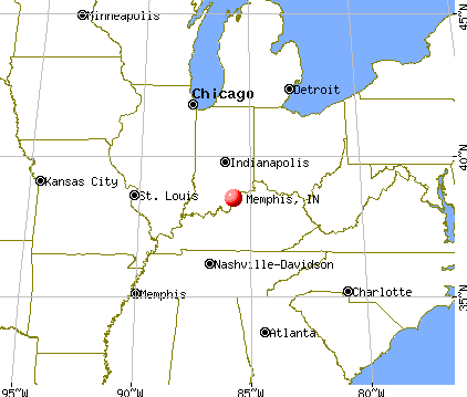 Memphis, Indiana map
