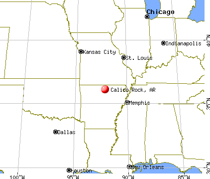Calico Rock, Arkansas map