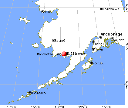 Manokotak, Alaska map