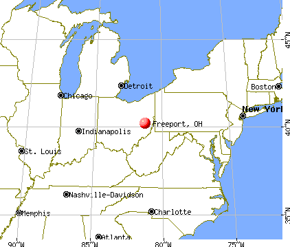 Freeport, Ohio map