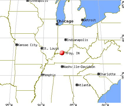 Troy, Indiana map