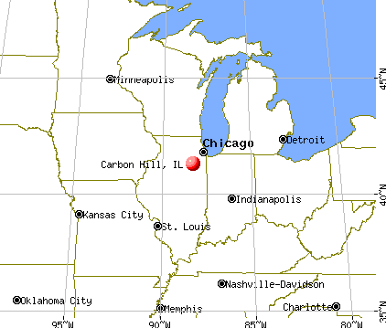 Carbon Hill, Illinois map