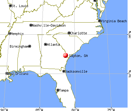 Guyton, Georgia map
