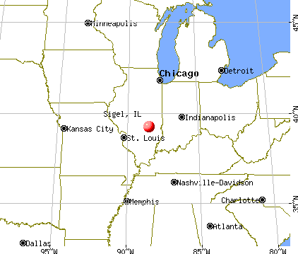 Sigel, Illinois map