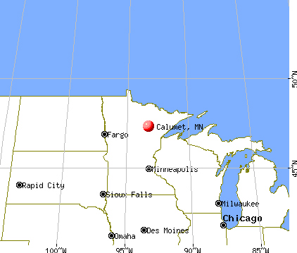 Calumet, Minnesota map