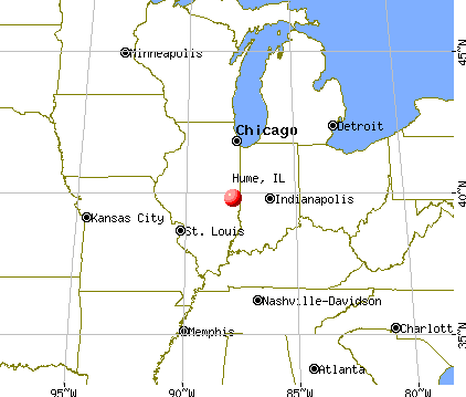 Hume, Illinois map