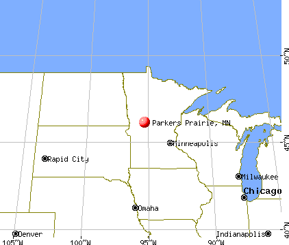 Parkers Prairie, Minnesota map