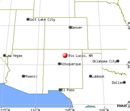 Rio Lucio, New Mexico map