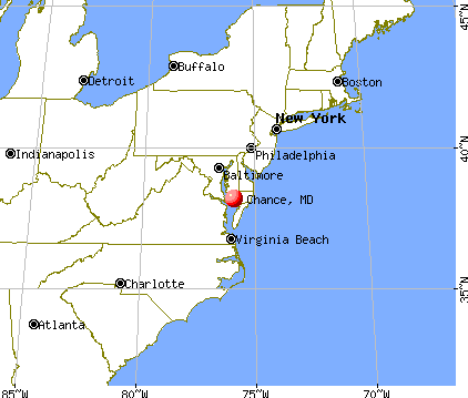 Chance, Maryland map