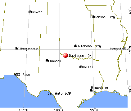 Davidson, Oklahoma map