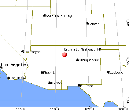 Brimhall Nizhoni, New Mexico map