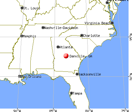 Danville, Georgia map