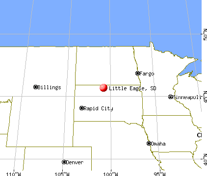Little Eagle, South Dakota map