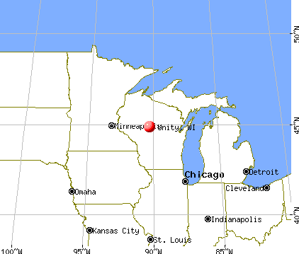 Unity, Wisconsin map