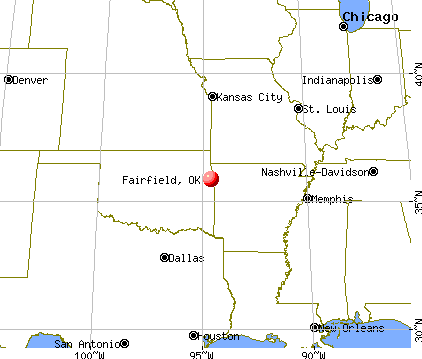 Fairfield, Oklahoma map