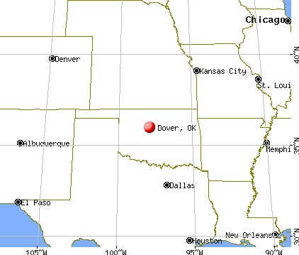 Dover, Oklahoma map