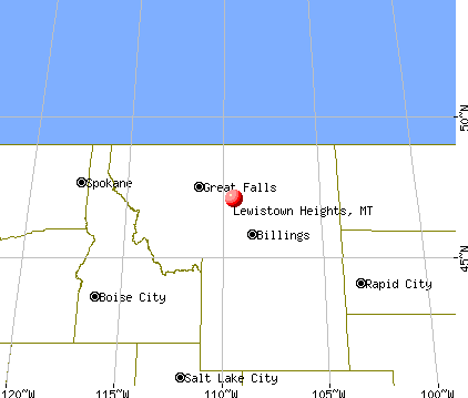 Lewistown Heights, Montana map