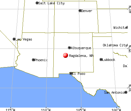 Magdalena, New Mexico map