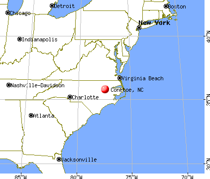 Conetoe, North Carolina map