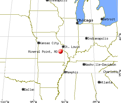 Mineral Point, Missouri map