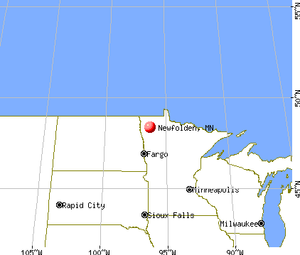 Newfolden, Minnesota map