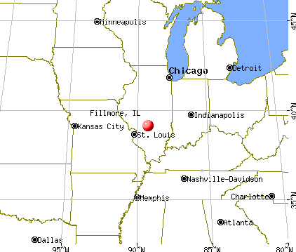 Fillmore, Illinois map