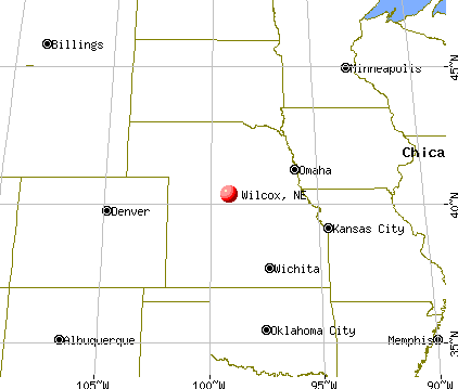 Wilcox, Nebraska map