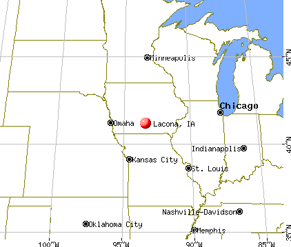 Lacona, Iowa map