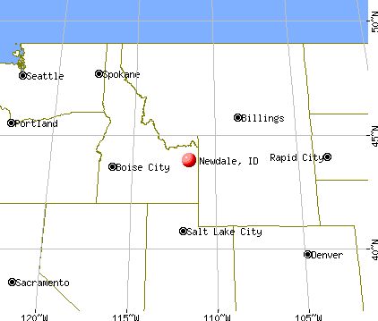 Newdale, Idaho map