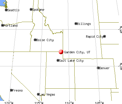 Garden City, Utah map