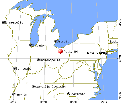 Polk, Ohio map