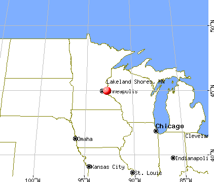 Lakeland Shores, Minnesota map