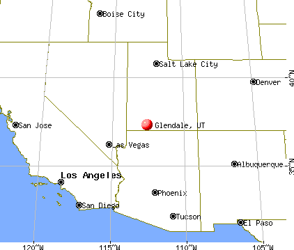 Glendale, Utah map
