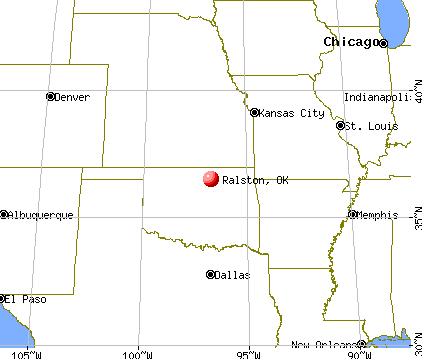 Ralston, Oklahoma map
