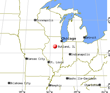 Rutland, Illinois map