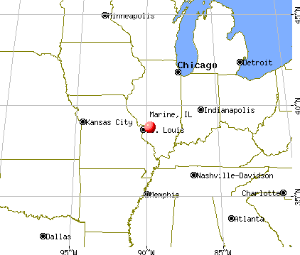 Marine, Illinois map