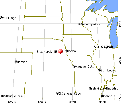 Brainard, Nebraska map
