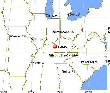 Sonora, Kentucky map