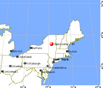 Speculator, New York map