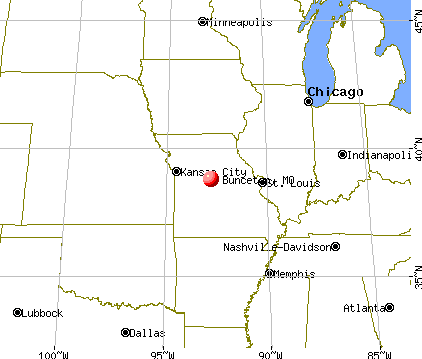 Bunceton, Missouri map