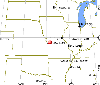 Sibley, Missouri map