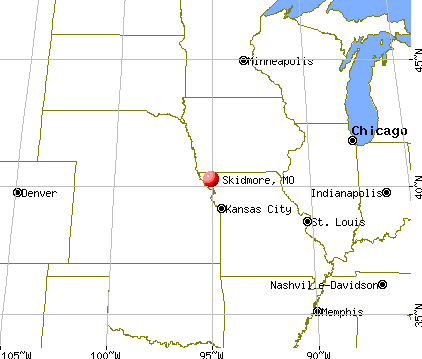 Skidmore, Missouri map