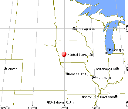 Kimballton, Iowa map