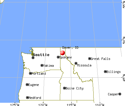 Dover, Idaho map
