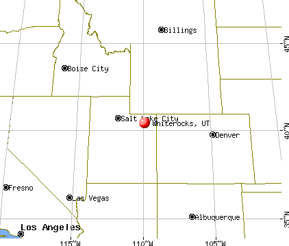 Whiterocks, Utah map
