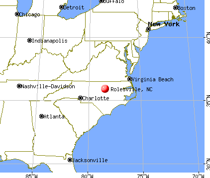 Rolesville, North Carolina map