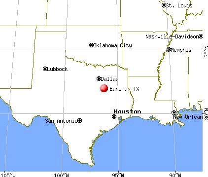 Eureka, Texas map