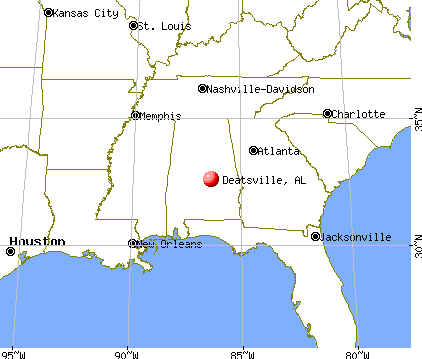 Deatsville, Alabama map